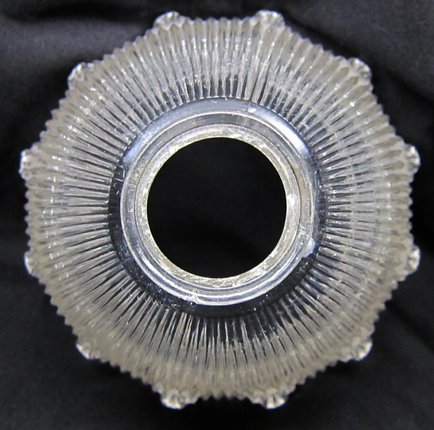 Custom 1920s Holophane 7.75 In. Glass Shade Pendant Light 4 Custom 1920s Holophane 7.75 In. Glass Shade Pendant Light - Image 2