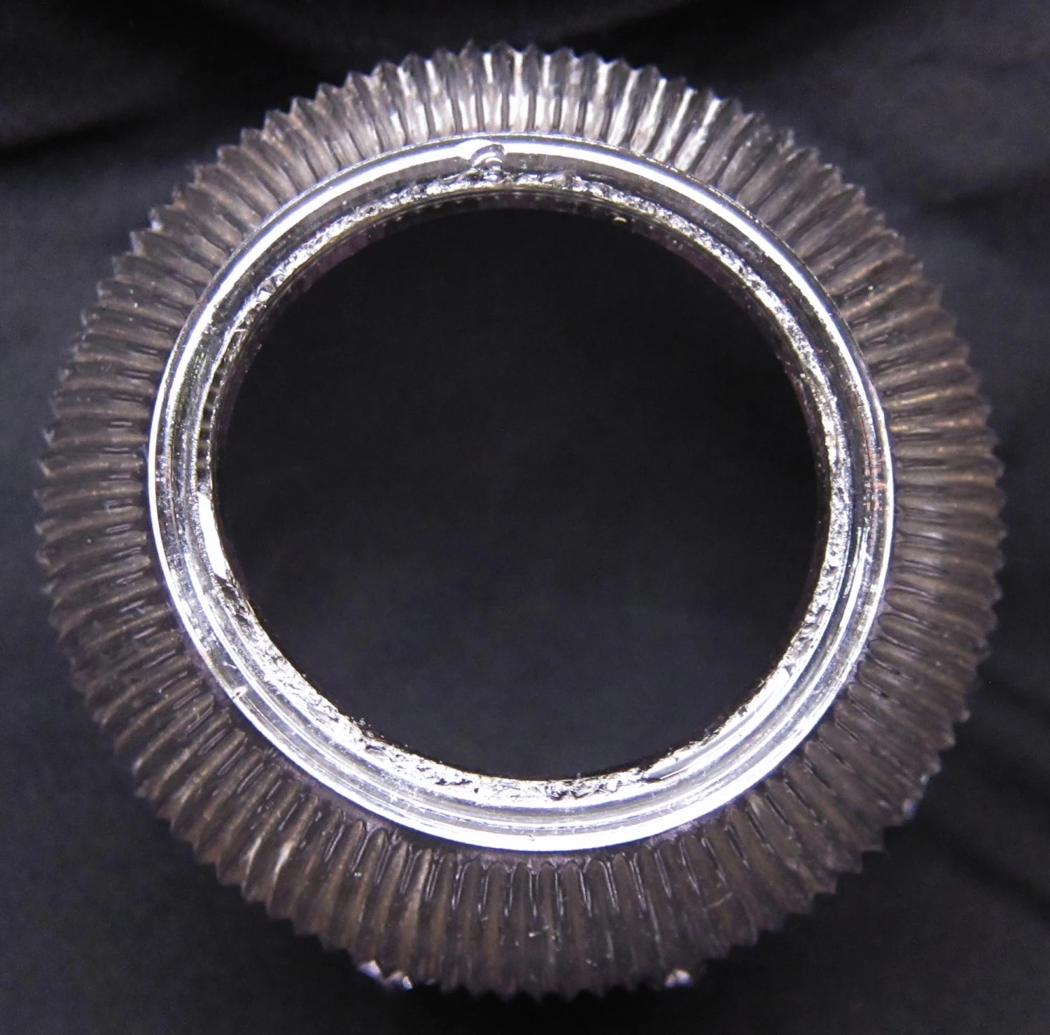 Custom 1920s Holophane 8.25 In. Clear Glass Pendant Light 4 Custom 1920s Holophane 8.25 In. Clear Glass Pendant Light - Image 2