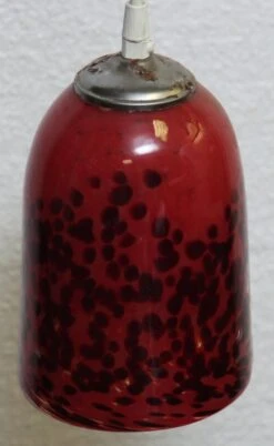 Mid Century Hand Blown Red Glass 5 In. Pendant Light 7 Mid Century Hand Blown Red Glass 5 In. Pendant Light -OGT Sale Store down lights m232322