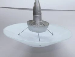 Mid Century 1950s Glass Dish Pendant Light 8 Mid Century 1950s Glass Dish Pendant Light -OGT Sale Store down lights p261630