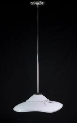 Vintage Southern Bell Hat Murano Glass Pendant Light