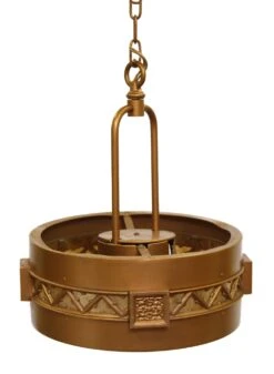 Gothic Bronze Drum Pendant Light