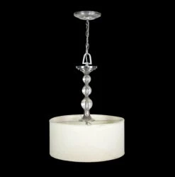 Modern White Hand Blown Glass Flush Mount Pendant Light