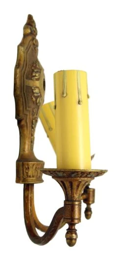 1920s Victorian 2 Arm Bronze Wall Sconce -OGT Sale Store e104785 07