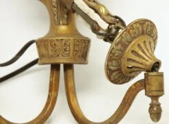 1920s Victorian 2 Arm Bronze Wall Sconce -OGT Sale Store e104785 09