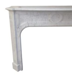 Reclaimed The Plaza Hotel White Marble Fireplace Mantel 15 Reclaimed The Plaza Hotel White Marble Fireplace Mantel -OGT Sale Store e108274 04