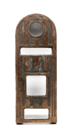 Antique Bronze Art Deco Elevator Plate