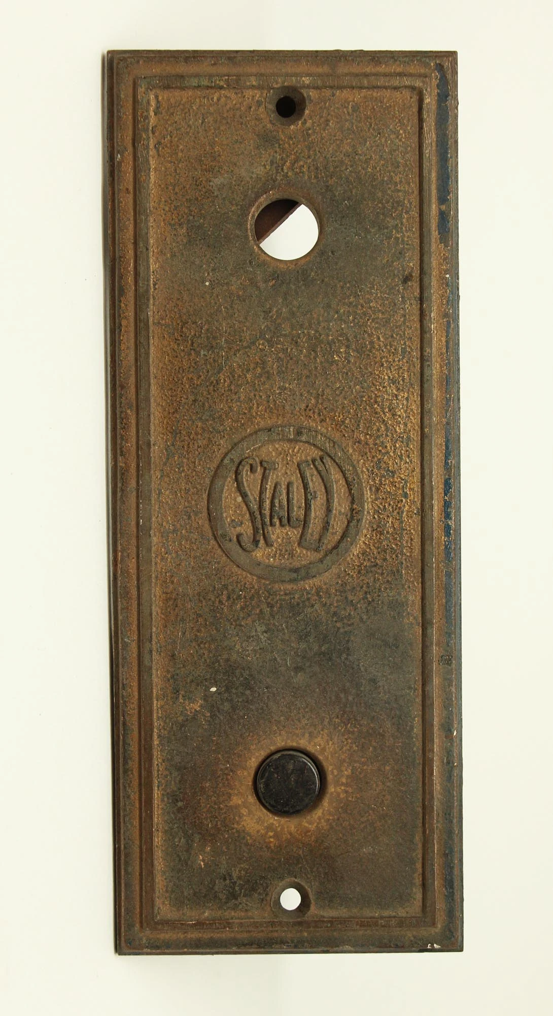 Bronze Staley Elevator Button Plate 3 Bronze Staley Elevator Button Plate