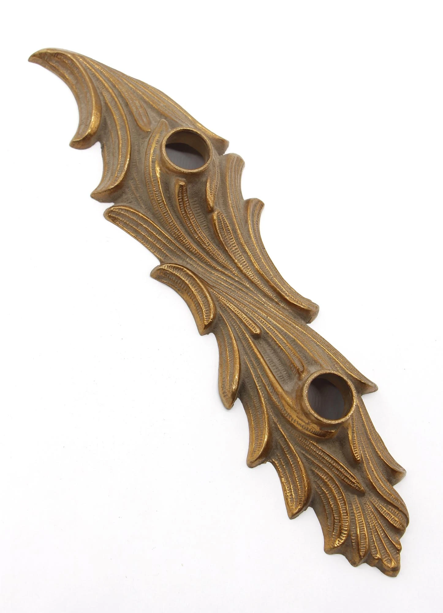 Pair Of Brass Art Nouveau Filigree Door Or Elevator Plates 5 Pair Of Brass Art Nouveau Filigree Door Or Elevator Plates - Image 3