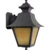 Black Exterior Sconces With Plastic Lens -OGT Sale Store exterior lighting black exterior sconces with plastic lens m225742