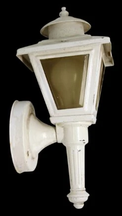 Vintage Traditional White Exterior Porch Sconce -OGT Sale Store exterior lighting for sale m233305