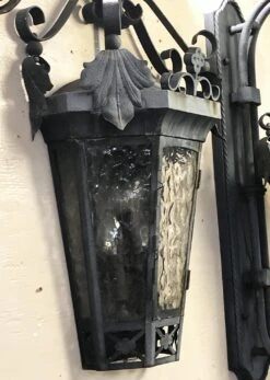 Antique Exterior French Iron 23 In. Wall Sconce -OGT Sale Store exterior lighting for sale p265003