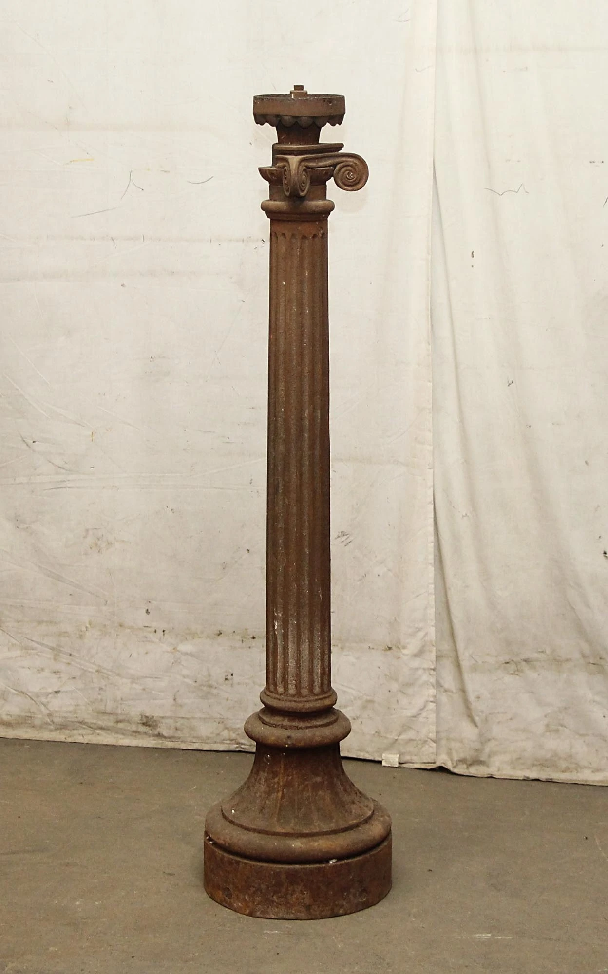 Reclaimed Victorian Cast Iron Column Light Posts 5 Reclaimed Victorian Cast Iron Column Light Posts - Image 3