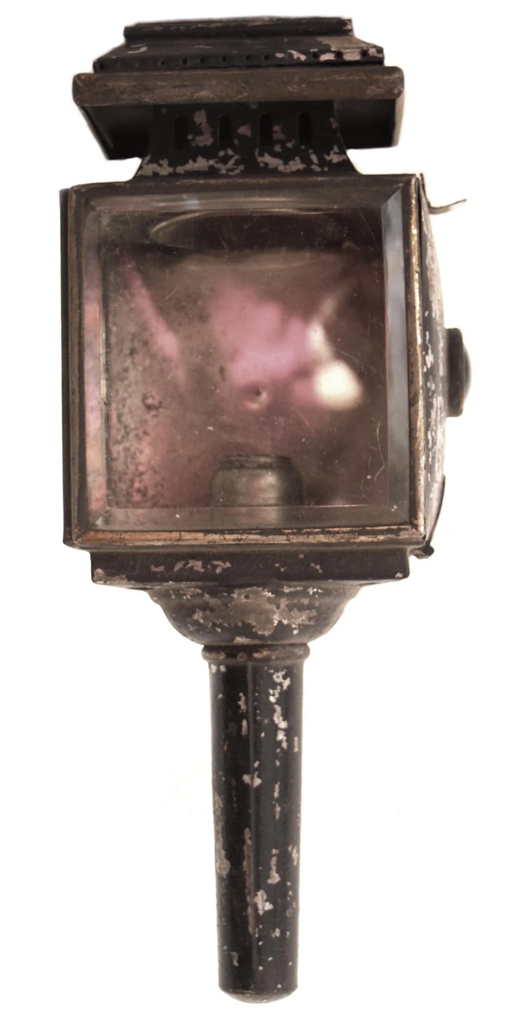 Original Glass & Ruby Jewels Carriage Lantern 4 Original Glass & Ruby Jewels Carriage Lantern - Image 2