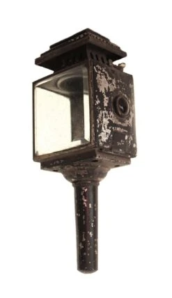 Original Glass & Ruby Jewels Carriage Lantern