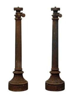 Reclaimed Victorian Cast Iron Column Light Posts