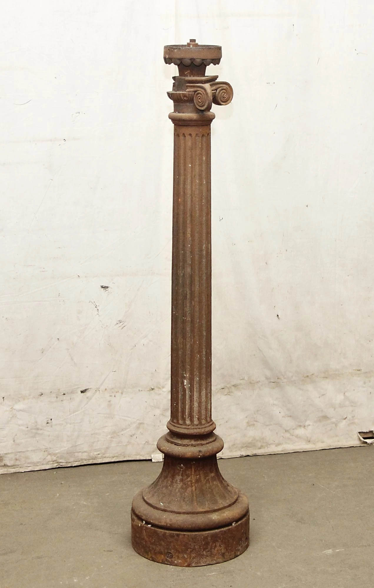 Reclaimed Victorian Cast Iron Column Light Posts 4 Reclaimed Victorian Cast Iron Column Light Posts - Image 2