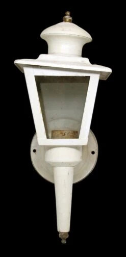 Vintage Traditional White Outdoor Porch Sconce