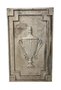 Art Deco Cast Aluminum Urn Building Facade Plaque NYC