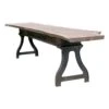 14.5 Ft. Industrial Cast Iron Base Unfinished Live Edge Walnut Slab Table 2 14.5 Ft. Industrial Cast Iron Base Unfinished Live Edge Walnut Slab Table -OGT Sale Store farm tables 145 ft industrial cast iron base unfinished live edge walnut slab table q277188