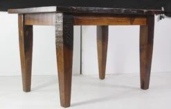 Handmade 4 Ft. Provincial Stain Heart Pine Dining Table 13 Handmade 4 Ft. Provincial Stain Heart Pine Dining Table -OGT Sale Store farm tables for sale q275851