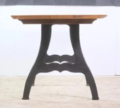 Handmade 4.6 Ft. Live Edge Maple Dining Table With Iron NY Legs -OGT Sale Store farm tables for sale q276895