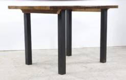 Handmade 4 Ft. Provincial Pine Steel Tube Leg Dining Table 16 Handmade 4 Ft. Provincial Pine Steel Tube Leg Dining Table -OGT Sale Store farm tables for sale q277892