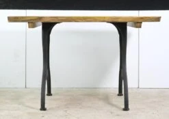 Handcrafted 4 Ft. Chestnut Live Edge Resin Brooklyn Leg Dining Table 16 Handcrafted 4 Ft. Chestnut Live Edge Resin Brooklyn Leg Dining Table -OGT Sale Store farm tables for sale q278887