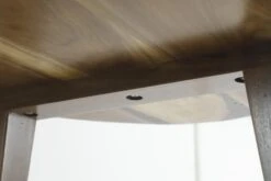 Handcrafted 4.5 Ft. Oval Walnut Tapered Leg Dining Table -OGT Sale Store farm tables for sale q280553