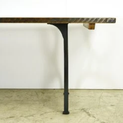 Handcrafted 7 Ft. Natural Pine Cast Iron Brooklyn Legs Dining Farm Table 12 Handcrafted 7 Ft. Natural Pine Cast Iron Brooklyn Legs Dining Farm Table -OGT Sale Store farm tables for sale q285482