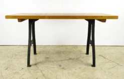 Handcrafted 5 Ft. Cedar And Cast Iron New York Legs Farm Table 12 Handcrafted 5 Ft. Cedar And Cast Iron New York Legs Farm Table -OGT Sale Store farm tables for sale q286505