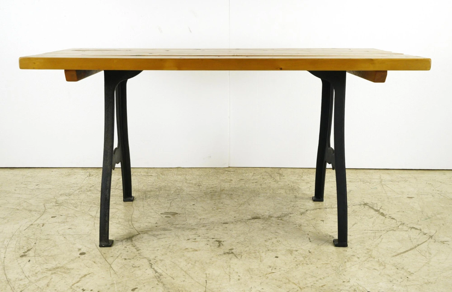 Handcrafted 5 Ft. Cedar And Cast Iron New York Legs Farm Table 5 Handcrafted 5 Ft. Cedar And Cast Iron New York Legs Farm Table - Image 3