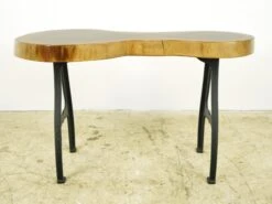 Handcrafted 35.625 In. Live Edge Mahogany Wafer Bench 12 Handcrafted 35.625 In. Live Edge Mahogany Wafer Bench -OGT Sale Store farm tables for sale q286824