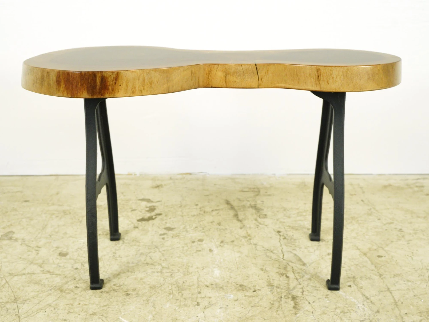 Handcrafted 35.625 In. Live Edge Mahogany Wafer Bench 5 Handcrafted 35.625 In. Live Edge Mahogany Wafer Bench - Image 3