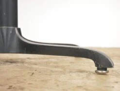 Handcrafted 39.875 In. Live Edge Mahogany Wafer Steel Bistro Table 13 Handcrafted 39.875 In. Live Edge Mahogany Wafer Steel Bistro Table -OGT Sale Store farm tables for sale q287317