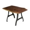 Handcrafted 4 Ft. Live Edge Walnut New York Legs Table -OGT Sale Store farm tables handcrafted 4 ft live edge walnut new york legs table q278835