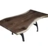 Handcrafted 4 Ft. Walnut Live Edge NY Iron Legs Coffee Table 1 Handcrafted 4 Ft. Walnut Live Edge NY Iron Legs Coffee Table -OGT Sale Store farm tables handcrafted 4 ft walnut live edge ny iron legs coffee table q278916