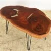 Handcrafted 44 In. Live Edge Mahogany Wafer Coffee Table -OGT Sale Store farm tables handcrafted 44 in live edge mahogany wafer coffee table q287313