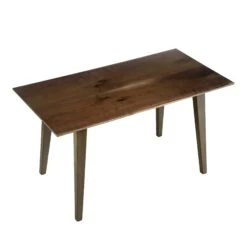 Handcrafted 4.5 Ft. Walnut Taper Legs Dining Table