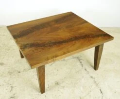 Handcrafted Walnut Tapered Leg Coffee Table