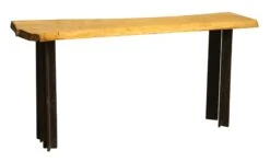 Live Edge Table With Metal Legs