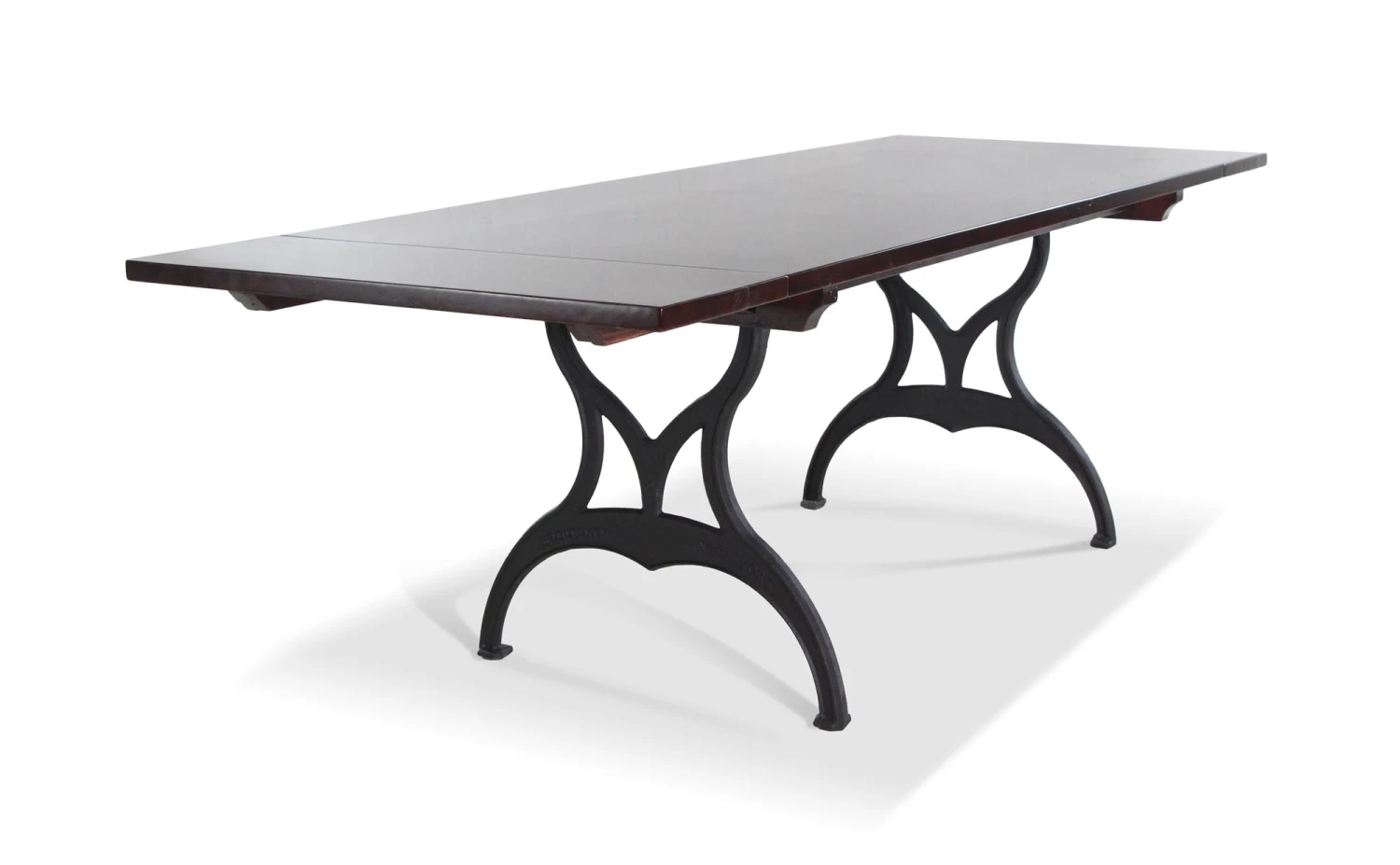 Handmade Red Mahogany Apitong Dining Table With Cast Iron Brooklyn Legs 4 Handmade Red Mahogany Apitong Dining Table With Cast Iron Brooklyn Legs - Image 2