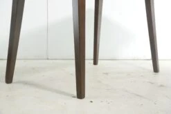 Handcrafted 4.5 Ft. Walnut Resin Tapered Leg Dining Table 12 Handcrafted 4.5 Ft. Walnut Resin Tapered Leg Dining Table -OGT Sale Store farm tables q280549