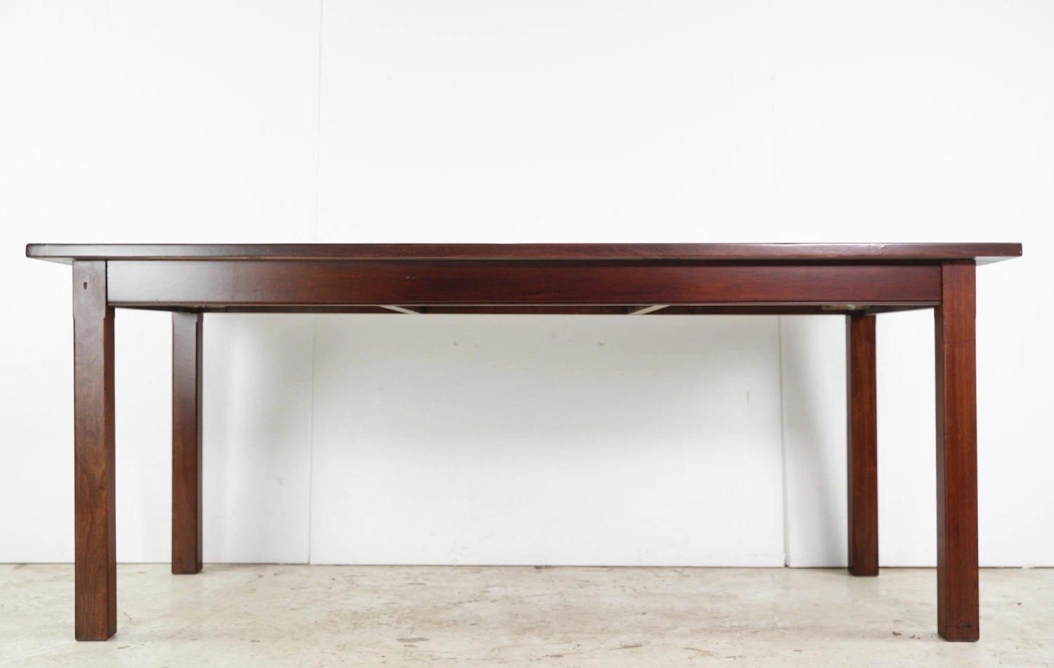 Handcrafted 6 Ft. Mahogany Square Legs Dining Room Table 4 Handcrafted 6 Ft. Mahogany Square Legs Dining Room Table - Image 2