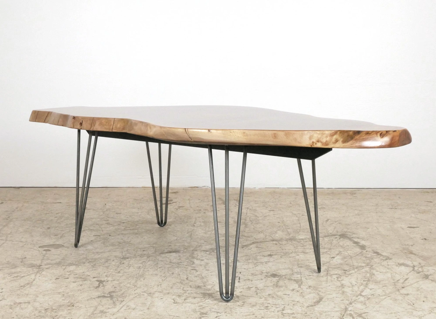 Handcrafted 55 In. Live Edge Mahogany Wafer Coffee Table 4 Handcrafted 55 In. Live Edge Mahogany Wafer Coffee Table - Image 2