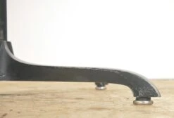 Handcrafted 36.75 In. Live Edge Mahogany Wafer Steel Bistro Table -OGT Sale Store farm tables q287318