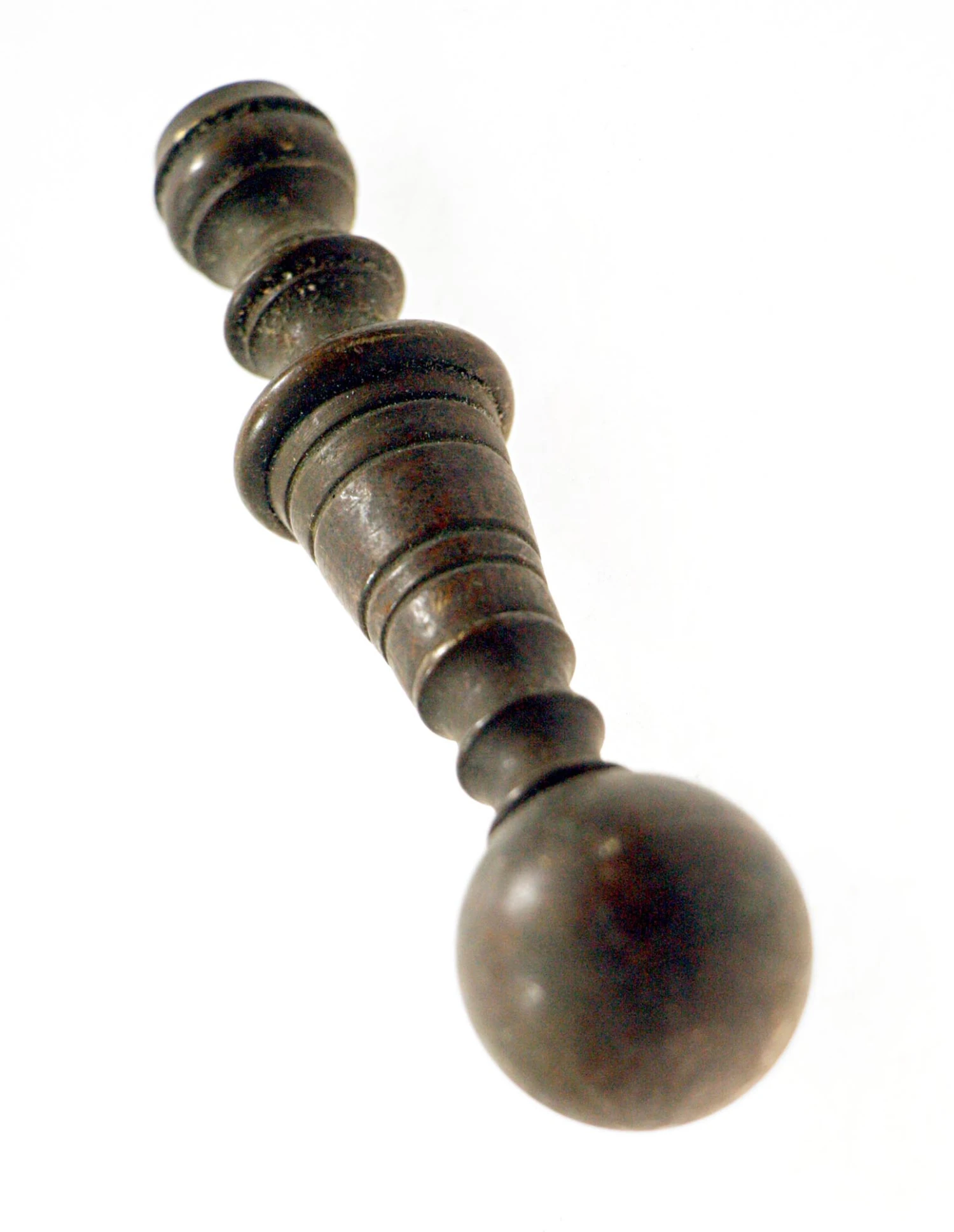 Vintage Cast Bronze Ball Tip Finial 4 Vintage Cast Bronze Ball Tip Finial - Image 2
