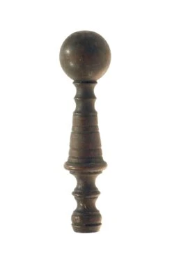 Vintage Cast Bronze Ball Tip Finial