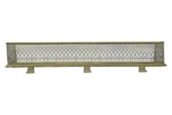 Art Deco Cutout Brass Curved Screen Fireplace Fender