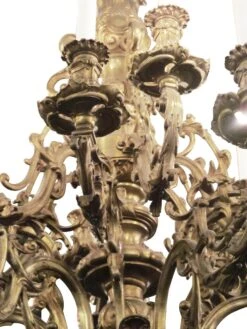 Grand 18 Arm Antique Gilded French Bronze Chandelier 11 Grand 18 Arm Antique Gilded French Bronze Chandelier -OGT Sale Store fl07l002 05